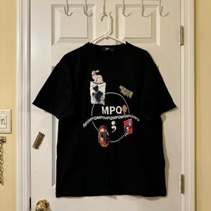 Korea MPQ limited reservation SOURCE OF INSPIRATION short-sleeved Black T-shirt